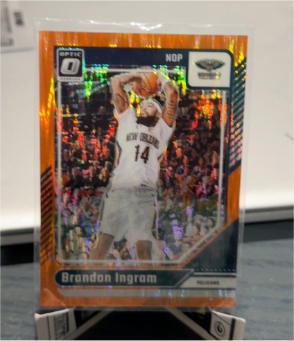 2024-25 Donruss Optic #150 Brandon Ingram Orange Shock Prizm — front
