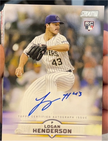 2025 Topps Stadium Club #SCBA-LH Logan Henderson — front
