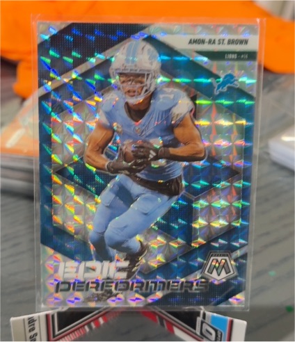 2025 Panini Mosaic Epic Performers #5 Amon-Ra St. Brown — front