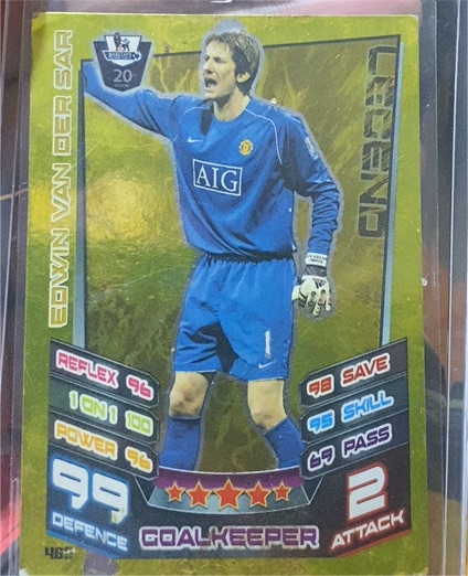 2009-10 Topps Match Attax #462 Edwin van der Sar — front
