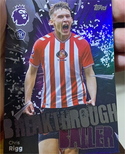 2025-26 Topps Premier League #360 Chris Rigg Breakthrough Baller — front