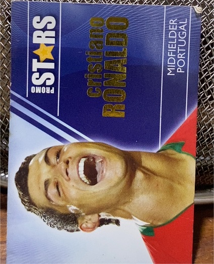 2010 Futera 7-Eleven Promo Stars #PRS109 Cristiano Ronaldo — front