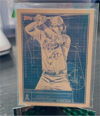 2024 Topps Series 1 #SB-2 Mike Trout Superstar Blueprint — front
