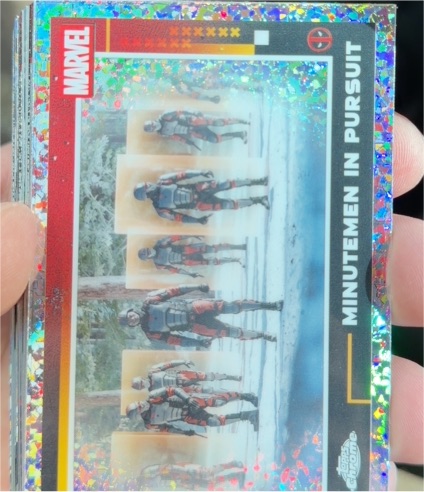 2025 Topps Chrome Deadpool #49 Minutemen In Pursuit — front