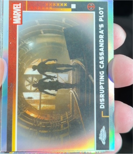 2025 Topps Chrome #100 Deadpool Disrupting Cassandra's Plot — front