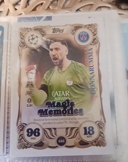 2025/26 Topps Match Attax #438 Gianluigi Donnarumma Magic Memories — front