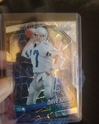 2025 Panini Prizm #88 Dave Krieg Lazer Prizm Seattle Seahawks — front