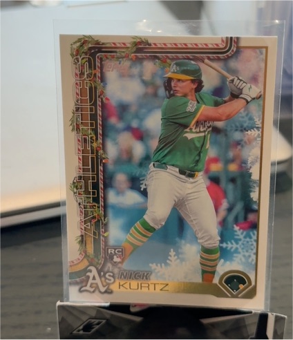 2025 Topps Holiday #H40 Nick Kurtz — front