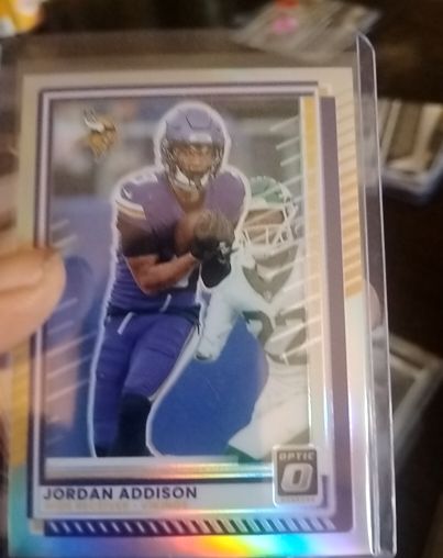 2025 Panini Donruss Optic #35 Jordan Addison Minnesota Vikings — front