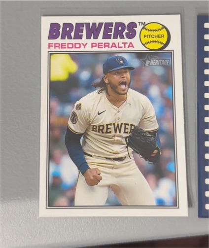 2026 Topps Heritage #291 Freddy Peralta — front