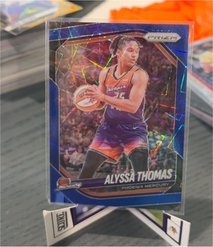 2025 Panini Prizm WNBA #44 Alyssa Thomas Blue Velocity Prizm Phoenix Mercury — front