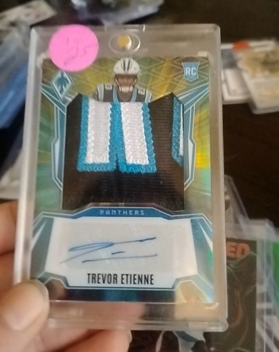 2025 Panini Phoenix #RPS-TEE Trevor Etienne Rookie Patch Autograph — front