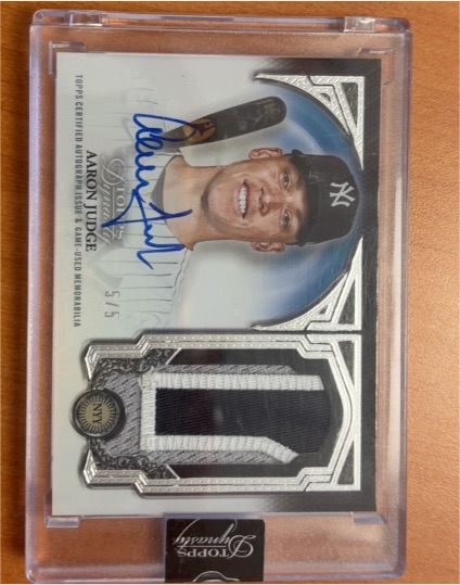 2022 Topps Dynasty #5 Aaron Judge — front