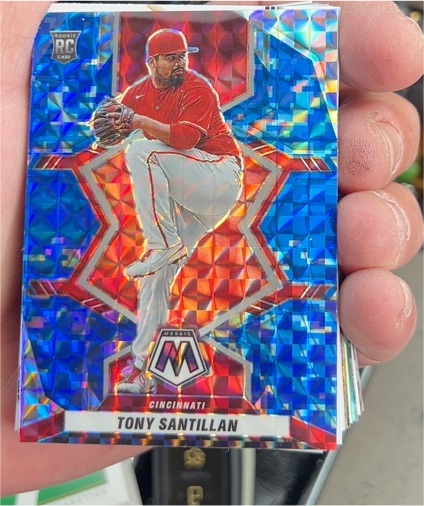 2022 Panini Mosaic #215 Tony Santillan — front