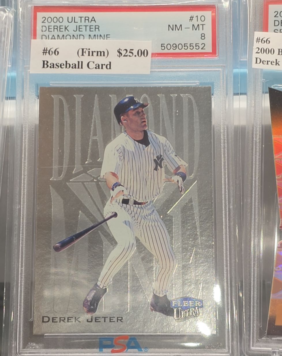 2000 Fleer Ultra Diamond Mine #10 Derek Jeter — front