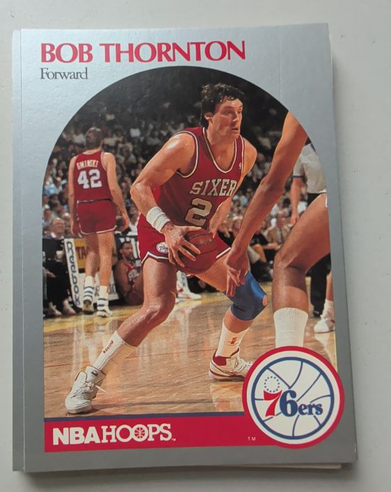 1990-91 Hoops #232 Bob Thornton Philadelphia 76ers — front