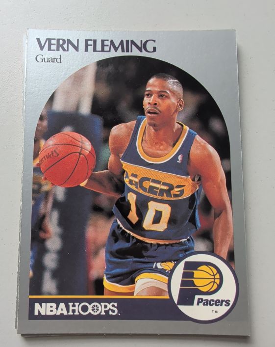 1990 NBA Hoops #133 Vern Fleming — front