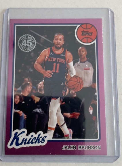 2025 Topps 45th Anniversary #80BK-95 Jalen Brunson — front