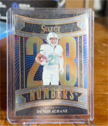 2025 Panini Select #13 De'Von Achane — front