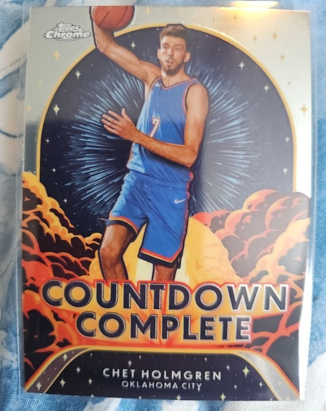 2024-25 Topps Chrome Countdown Complete #CC-4 Chet Holmgren — front