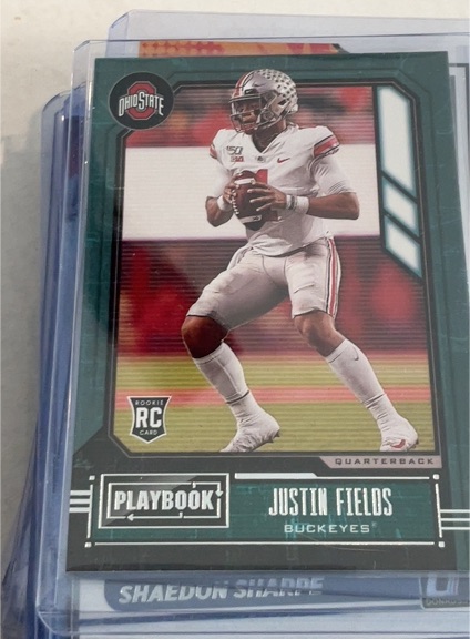2021 Panini Chronicles Playbook #333 Justin Fields — front