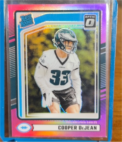 2024 Donruss Optic Preview Pink Rated Rookie #305 Cooper DeJean — front
