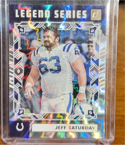 2025 Panini Donruss #TLS-JSA Jeff Saturday Legend Series Parallel — front