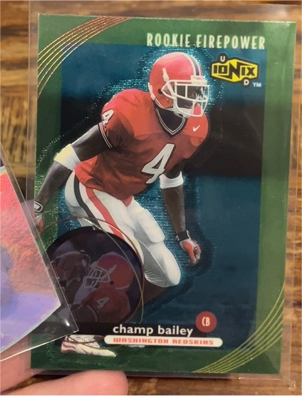 1999 Upper Deck Ionix #71 Champ Bailey Rookie Firepower — front