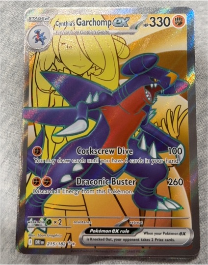 2025 Pokémon Sv10: Destined Rivals #215 Cynthia's Garchomp EX — front