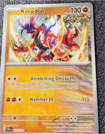 2024 Pokémon SV08 Surging Sparks #116 Koraidon — front