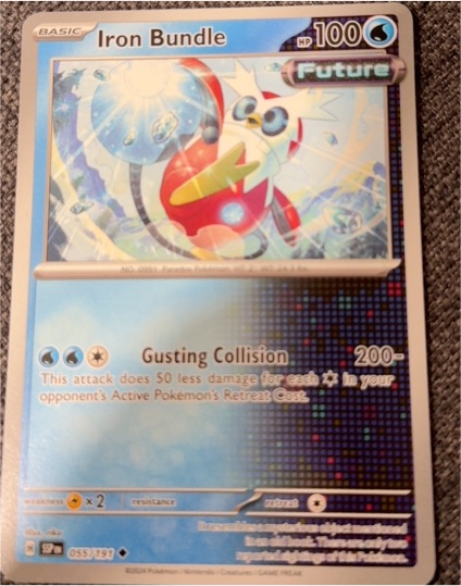 2024 Pokémon SV08: Surging Sparks #55 Iron Bundle — front