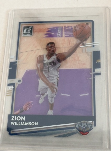 2020-21 Panini Clearly Donruss #7 Zion Williamson — front