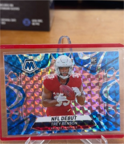 2024 Panini Mosaic #277 Trey Benson NFL Debut — front