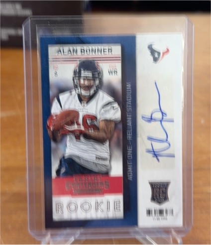 2013 Panini Contenders #103 Alan Bonner Rookie Ticket — front