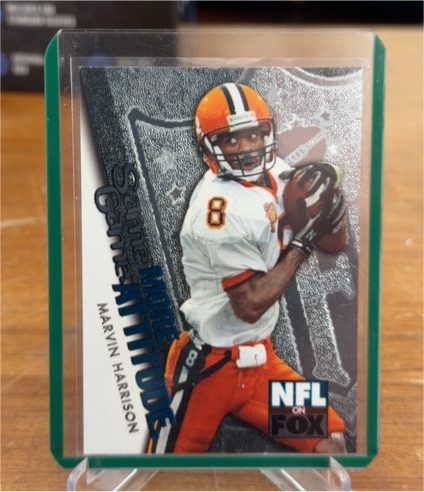 1996 Skybox Impact #8 Marvin Harrison Rookie Same Game More Attitude — front