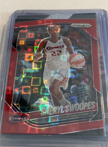 2025 Panini Prizm WNBA #21 Sheryl Swoopes Red Pulsar — front
