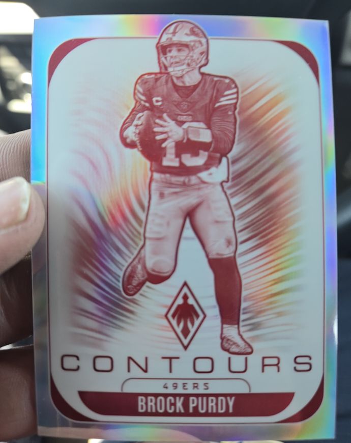 2025 Panini Phoenix #28 Brock Purdy Contours — front