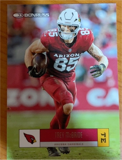2025 Donruss #R05-TBD Trey McBride Retro 2005 Arizona Cardinals — front
