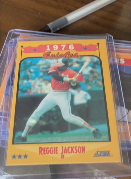 1988 Score #501 Reggie Jackson — front