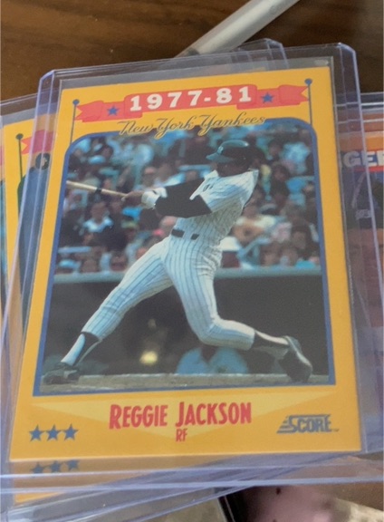 1988 Score #502 Reggie Jackson New York Yankees — front