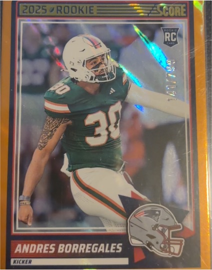 2025 Panini Score #76 Andres Borregales — front