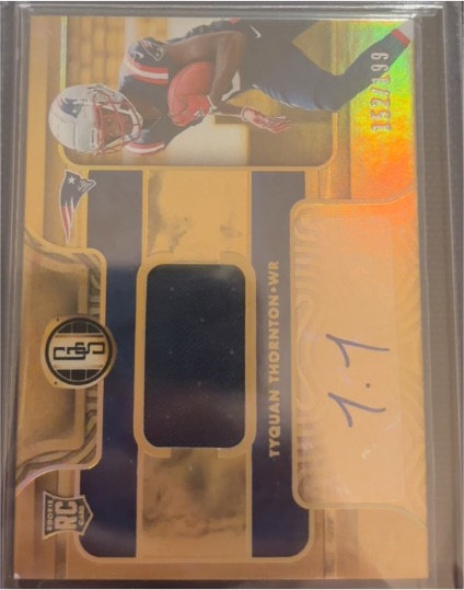 2022 Panini Gold Standard #/149 Tyquan Thornton Rookie Patch Auto — front