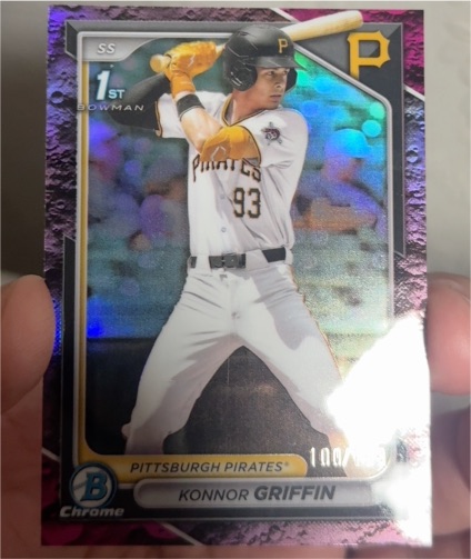 2024 Bowman Chrome #BDC-22 Konnor Griffin — front