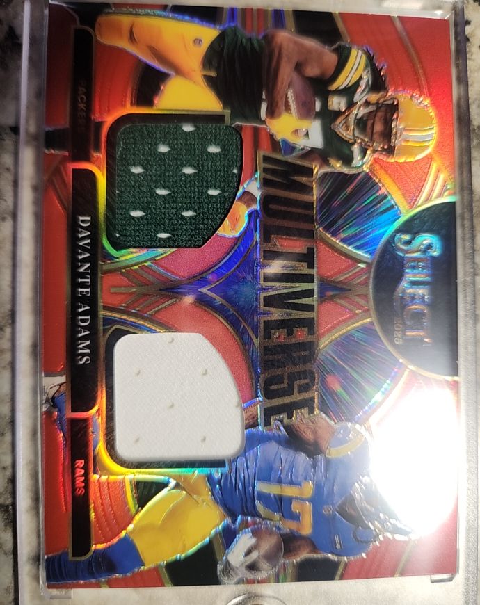 2025 Panini Select #MVJ-DAS Davante Adams Multiverse Dual Patch — front