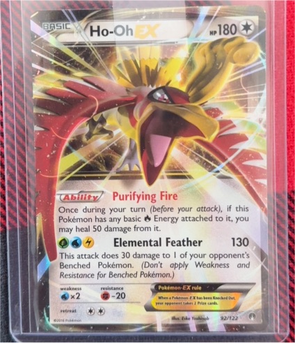 2016 Pokémon TCG XY Breakpoint #92 Ho-Oh EX — front