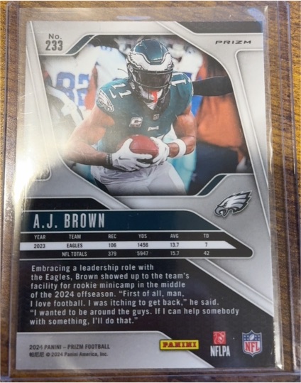 2024 Panini Prizm #233 A.J. Brown — front
