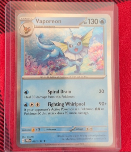 2022 Pokémon SV: Scarlet & Violet 022 Vaporeon — front
