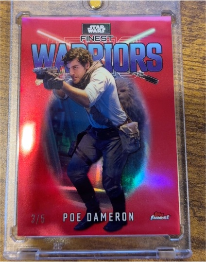 2023 Topps Finest Star Wars Finest Warriors #FW-8 Poe Dameron — front