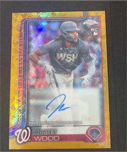 2025 Topps Chrome Logofractor #RA-JWO James Wood — front