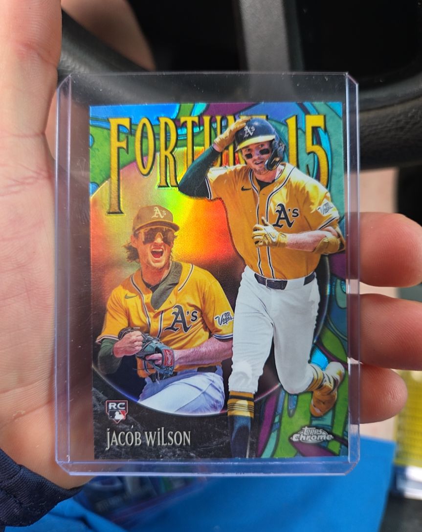 2025 Topps Chrome Update Fortune 15 #F15-18 Jacob Wilson — front